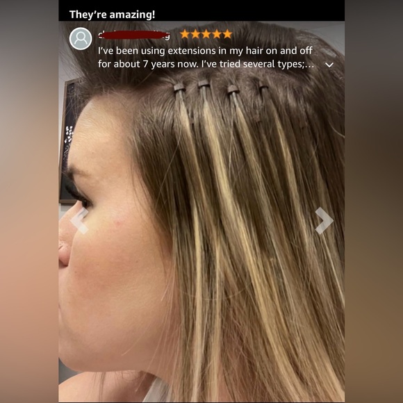 HUMAN HAIR Micro Bead Extensions Light Brown Balayage Ash Brown w/ Highlights - Picture 10 of 12